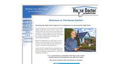 Desktop Screenshot of housedoctorinspections.com