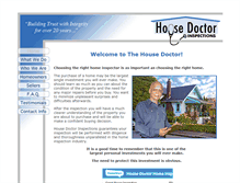 Tablet Screenshot of housedoctorinspections.com